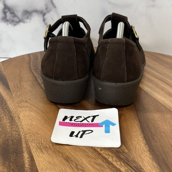 ECCO Womens Brown Suede Portugal Slip On Buckle Brown Shoes EU 41 US 10.5-11 - Picture 4 of 8